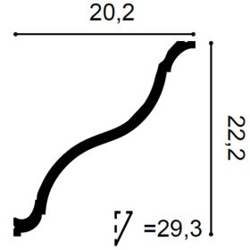 картинка Молдинг Moderare 200/23_13
