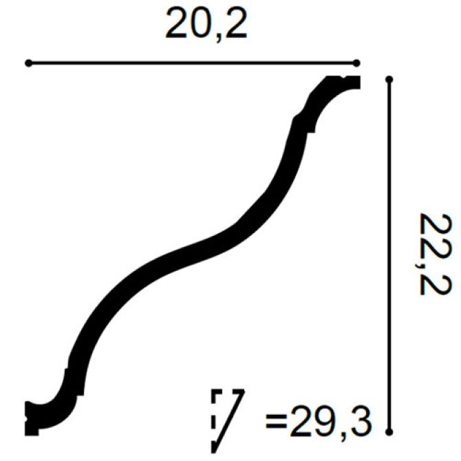 картинка Молдинг Moderare 200/23_13